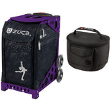 Zuca Sport Ice Queen Bag & Frame (Purple/Flashing) w/ Gift Lunchbox