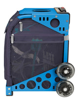 Zuca Lets Ride Sport Insert Bag, Blue Frame with Flashing Wheels