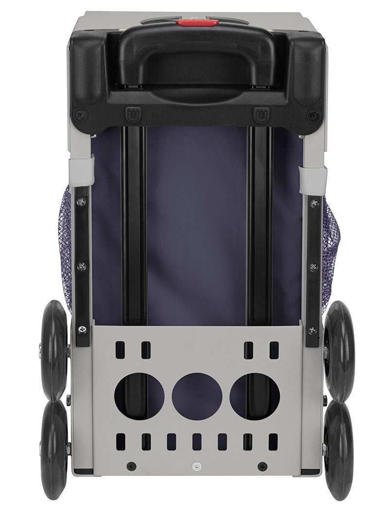 Zuca Let's Ride Insert Bag & Sport Frame (Grey) w/ Flashing Wheels