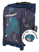 Zuca Let's Ride Sport Bag & Frame (Navy) w/ Flashing Wheels