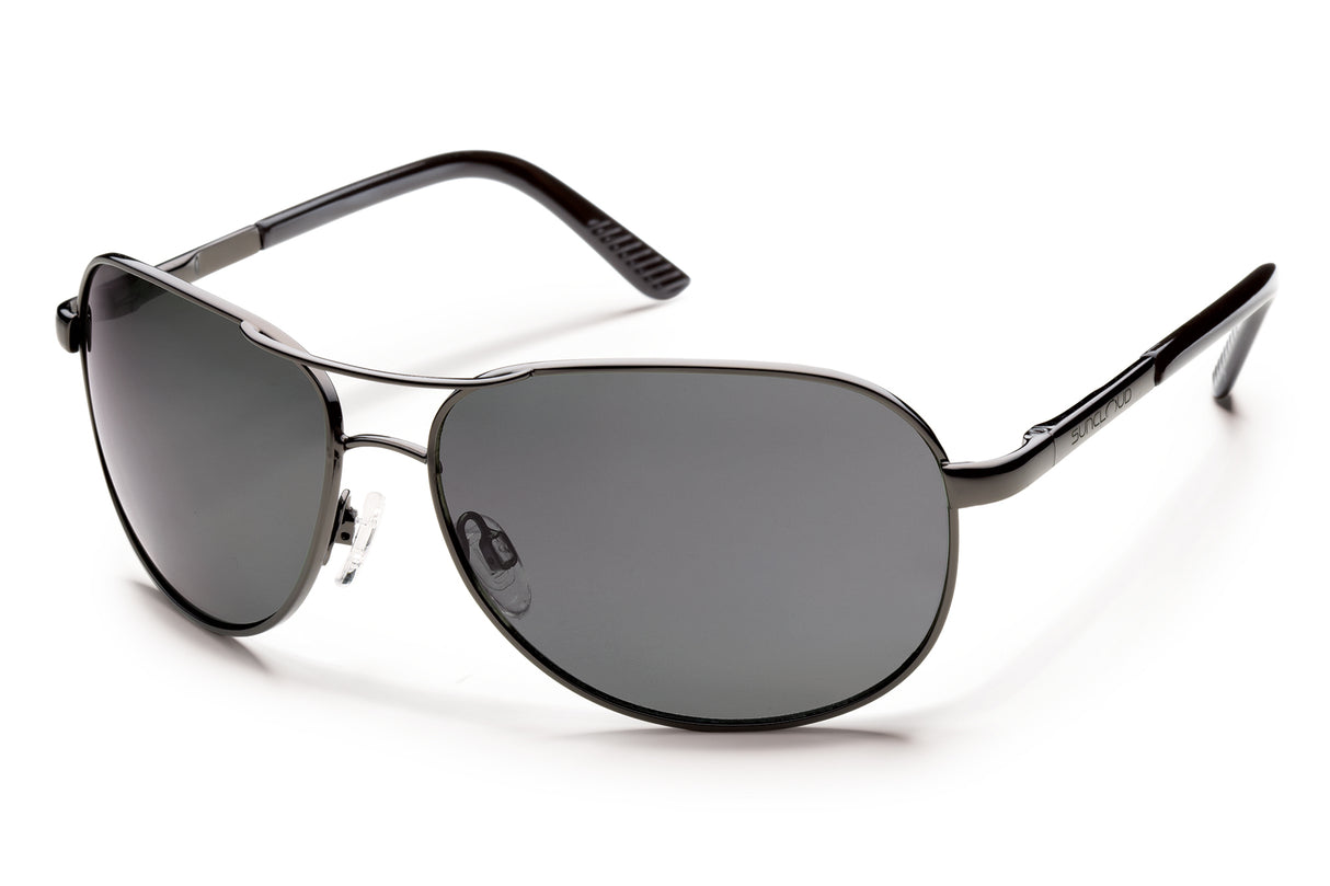 Suncloud Aviator Metal Alloy Sunglasses (Gunmetal/Gray)