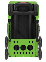 Zuca Sk8ter Block Sport Bag and Green Frame with Flashing Wheels