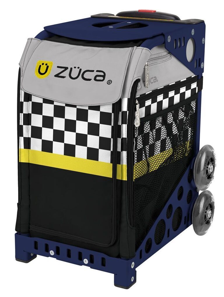 Zuca Sk8ter Block Sport Bag and Navy Frame with Flashing Wheels