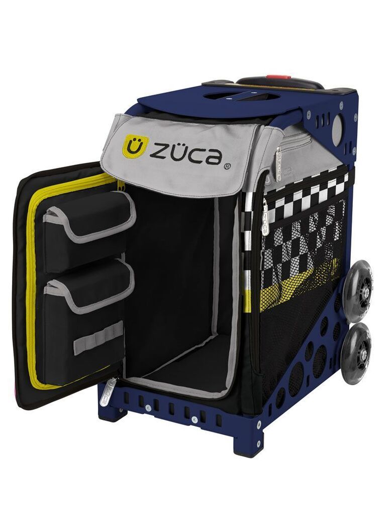 Zuca Sk8ter Block Sport Bag and Navy Frame with Flashing Wheels