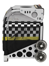 Zuca Sk8ter Block Sport Bag and White Frame with Flashing Wheels