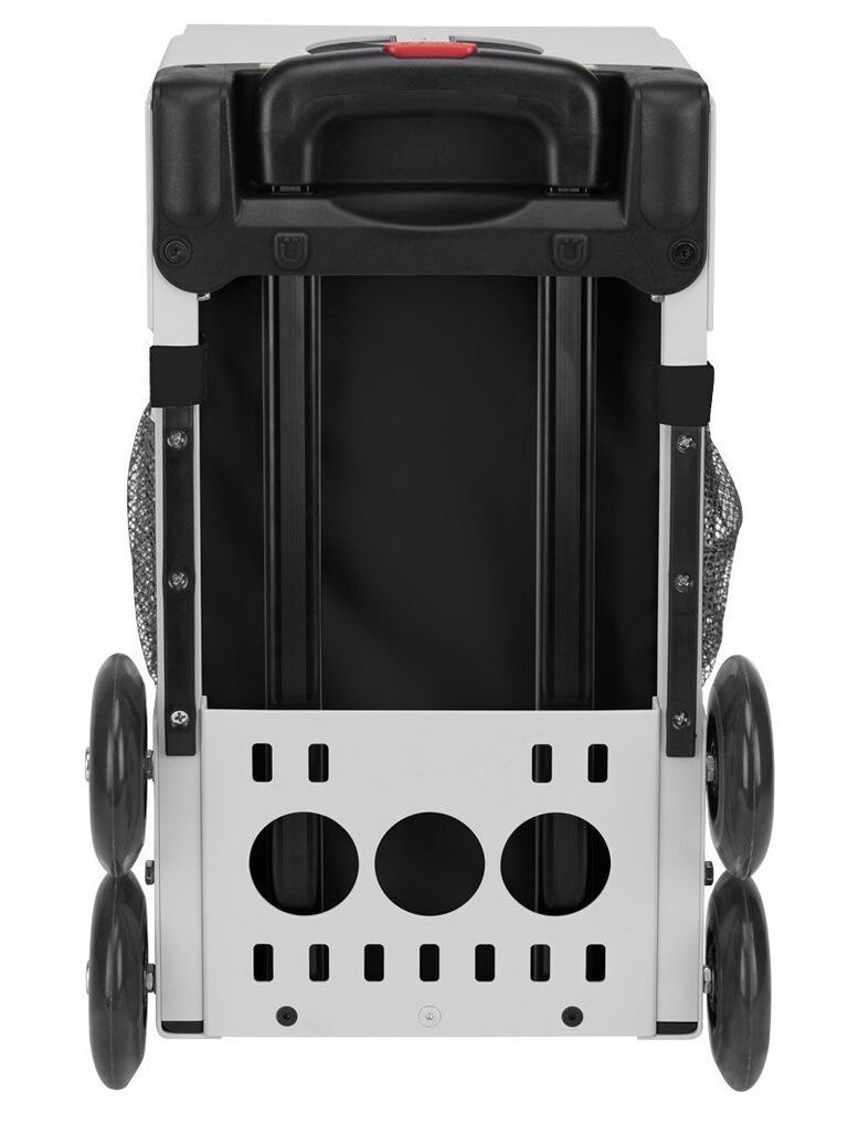 Zuca Sk8ter Block Sport Bag and White Frame with Flashing Wheels