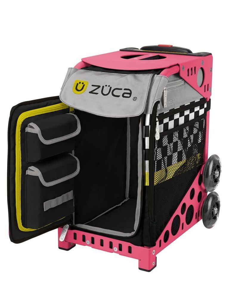 Zuca Sk8ter Block Sport Bag and Pink Frame with Flashing Wheels