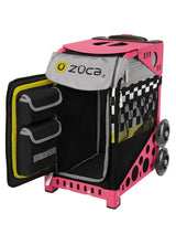 Zuca Sk8ter Block Sport Bag and Pink Frame with Flashing Wheels