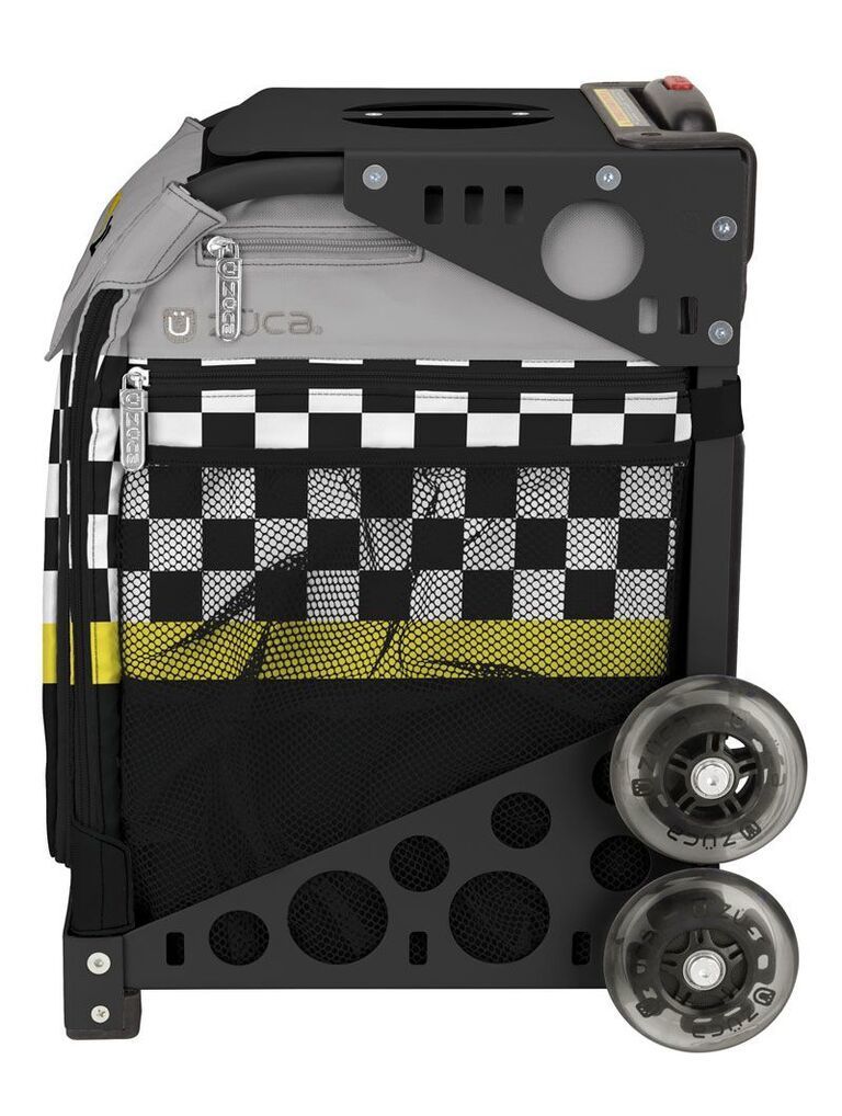 Zuca Sk8ter Block Sport Bag and Black Frame with Flashing Wheels