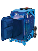 Zuca Aurora Sport Insert Bag and Blue Frame with Flashing Wheels