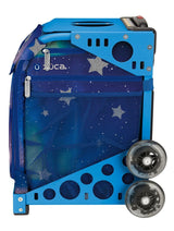 Zuca Aurora Sport Insert Bag and Blue Frame with Flashing Wheels