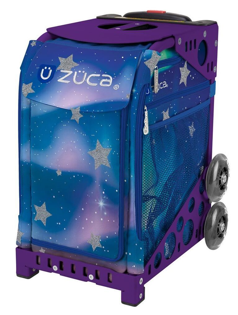 Zuca Aurora Sport Insert Bag and Purple Frame with Flashing Wheels