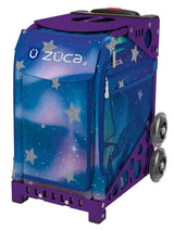Zuca Aurora Sport Insert Bag and Purple Frame with Flashing Wheels
