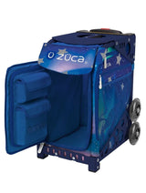 Zuca Aurora Sport Insert Bag and Navy Blue Frame with Flashing Wheels
