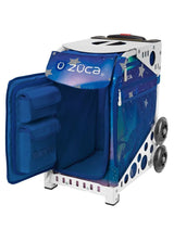 Zuca Aurora Sport Insert Bag and White Frame with Flashing Wheels