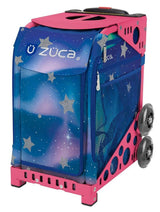 Zuca Aurora Sport Insert Bag and Pink Frame with Flashing Wheels