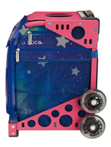 Zuca Aurora Sport Insert Bag and Pink Frame with Flashing Wheels