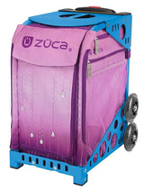 Zuca Velvet Rain Sport Bag and Blue Frame with Flashing Wheels