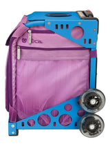 Zuca Velvet Rain Sport Bag and Blue Frame with Flashing Wheels