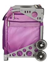 Zuca Velvet Rain Sport Insert Bag and Gray Frame with Flashing Wheels