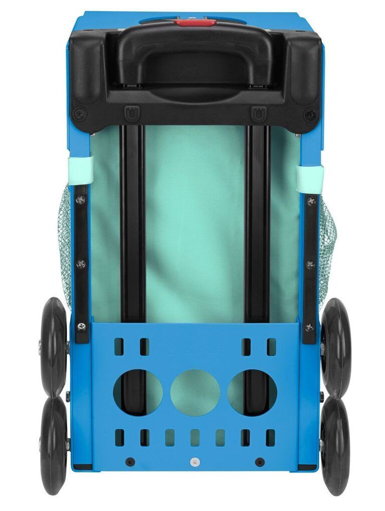Zuca Llama Rama Sport Insert Bag and Blue Frame with Flashing Wheels