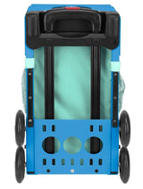 Zuca Llama Rama Sport Insert Bag and Blue Frame with Flashing Wheels