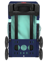 Zuca Llama Rama Sport Insert Bag and Navy Blue Frame with Flashing Wheels