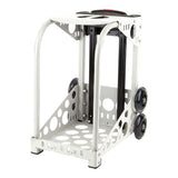 Zuca Llama Rama Sport Insert Bag and White Frame with Flashing Wheels