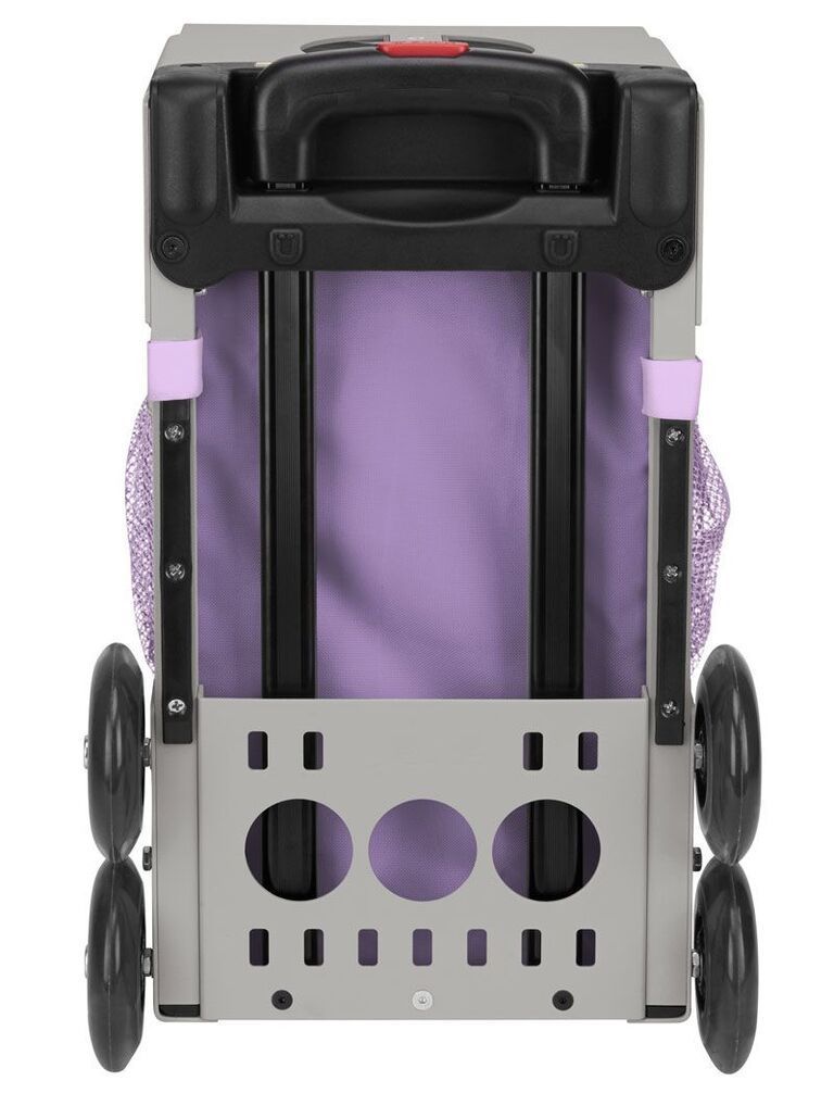 Zuca Unicorn Sport Insert Bag and Gray Frame with Flashing Wheels