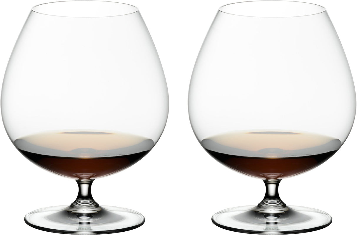 Riedel Vinum Brandy Glass (Set of 6) with Microfiber Polishing Cloth Bundle