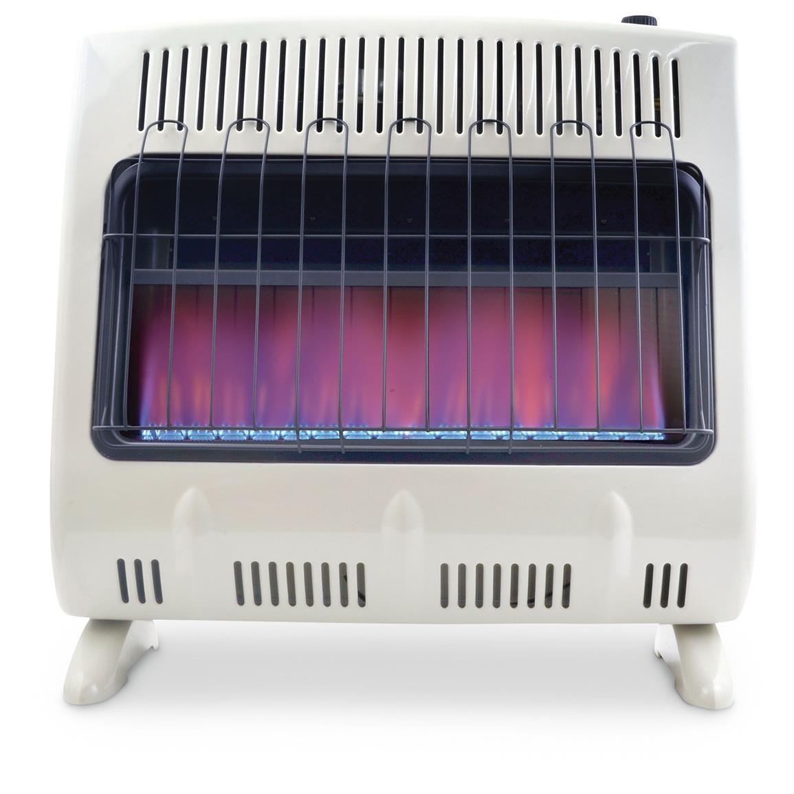 Mr. Heater 30,000 BTU Unvented Blue Flame Propane Heater with Blower