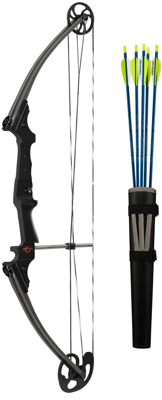 Genesis Archery Original Compound Bow Kit (Right Hand, Black)