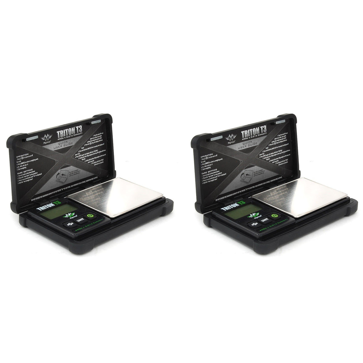 My Weigh T3-400 Triton T3 400 Gram x 0.01 Digital Pocket Scales 2-Pack