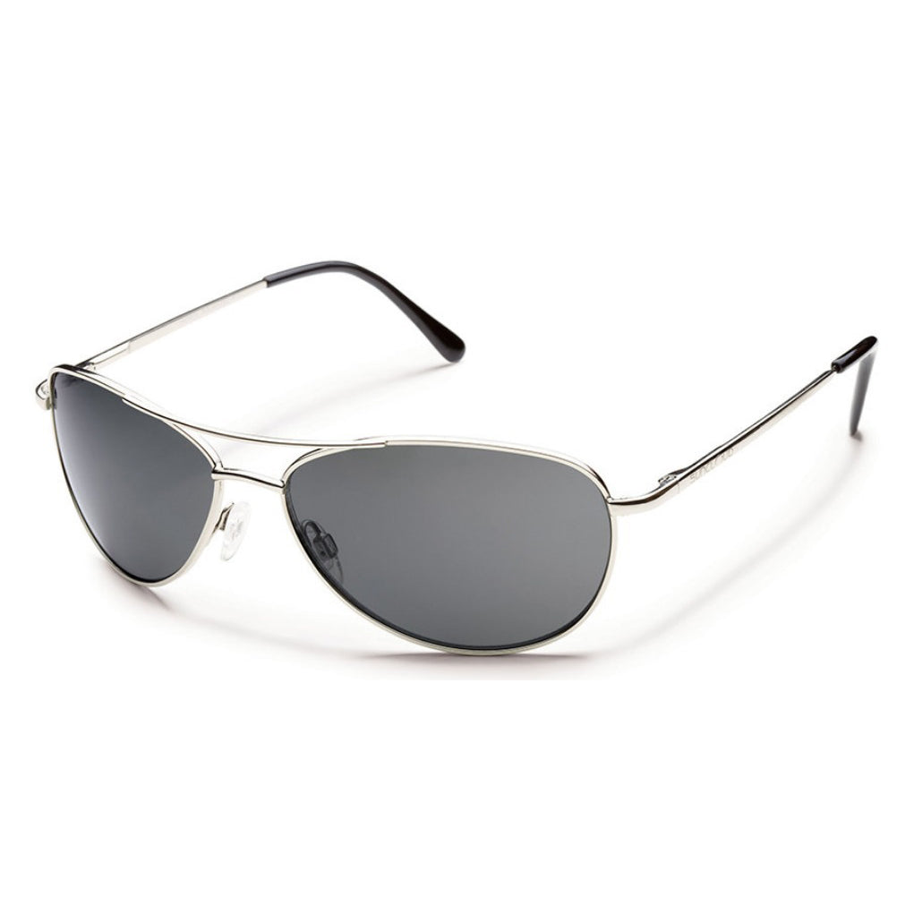 Suncloud Patrol Metal Alloy Sunglasses (Silver/Gray)