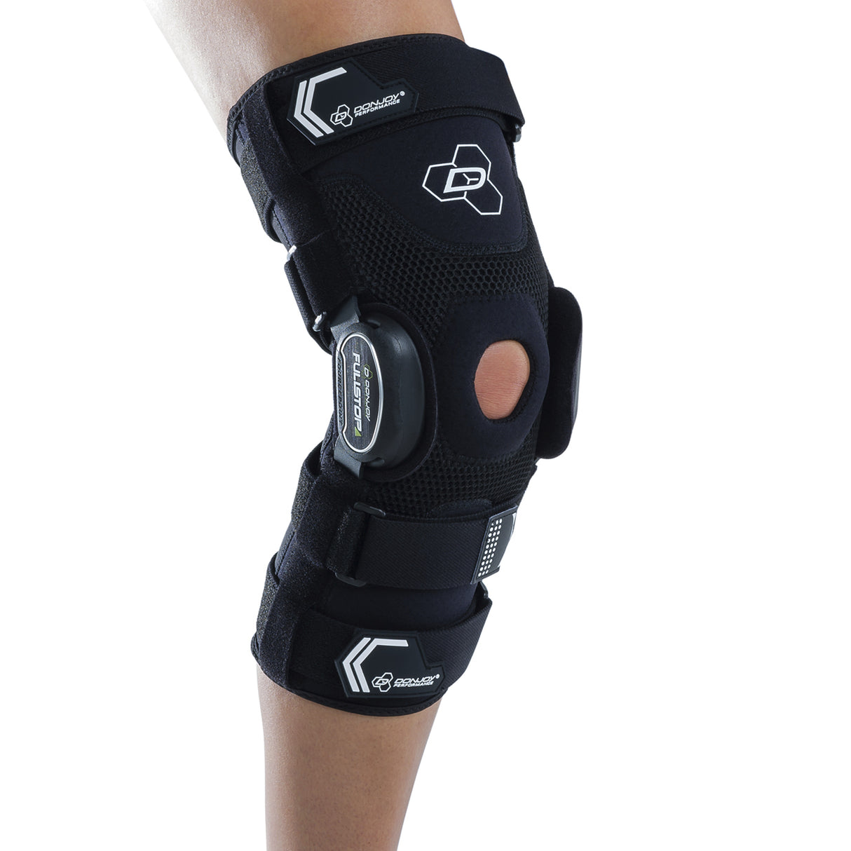DonJoy Performance BIONIC FULLSTOP Knee Brace (Black, Extra Large) and Ice Pack