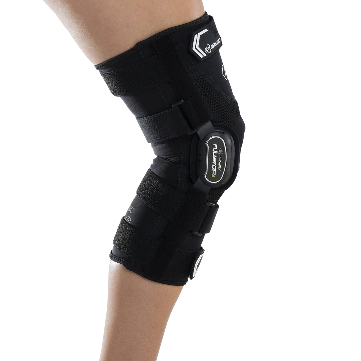 DonJoy Performance BIONIC FULLSTOP Knee Brace (Black, Extra Large) and Ice Pack