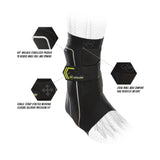 DonJoy Performance Bionic Ankle Brace (Small, Right, Black) and Ice Pack