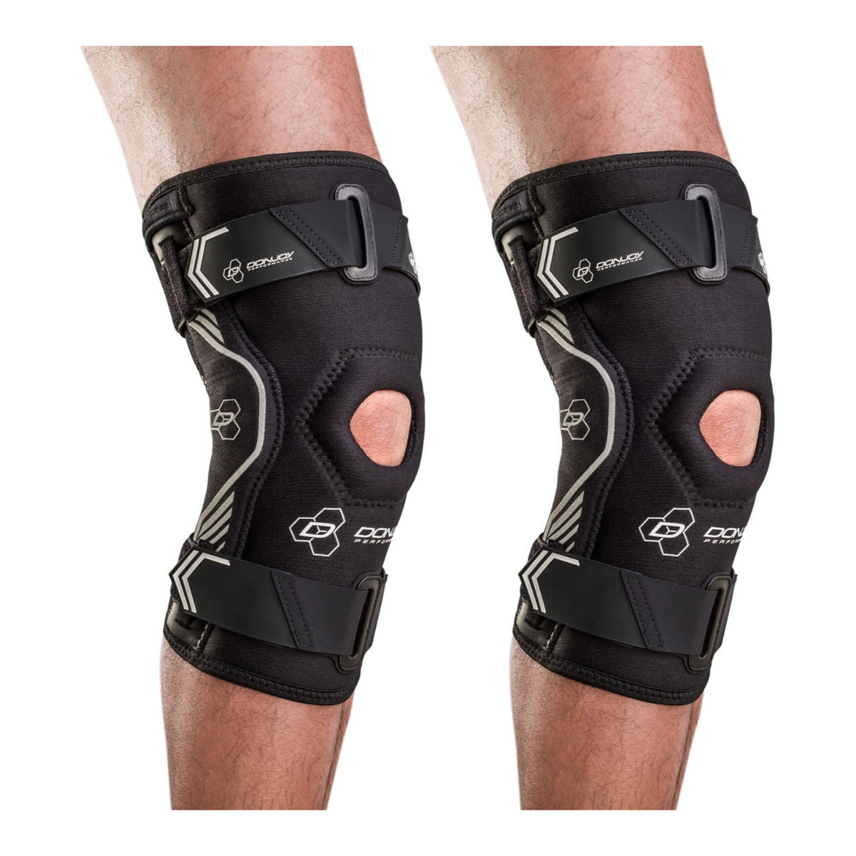 DonJoy Performance Bionic Drytex Knee Sleeve (Large, Black, 2-Pack)