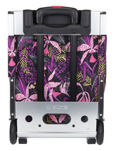 Zuca Navigator Carry-On Bag with Built-In Seat (Wild Orchid Print, Silver Frame)