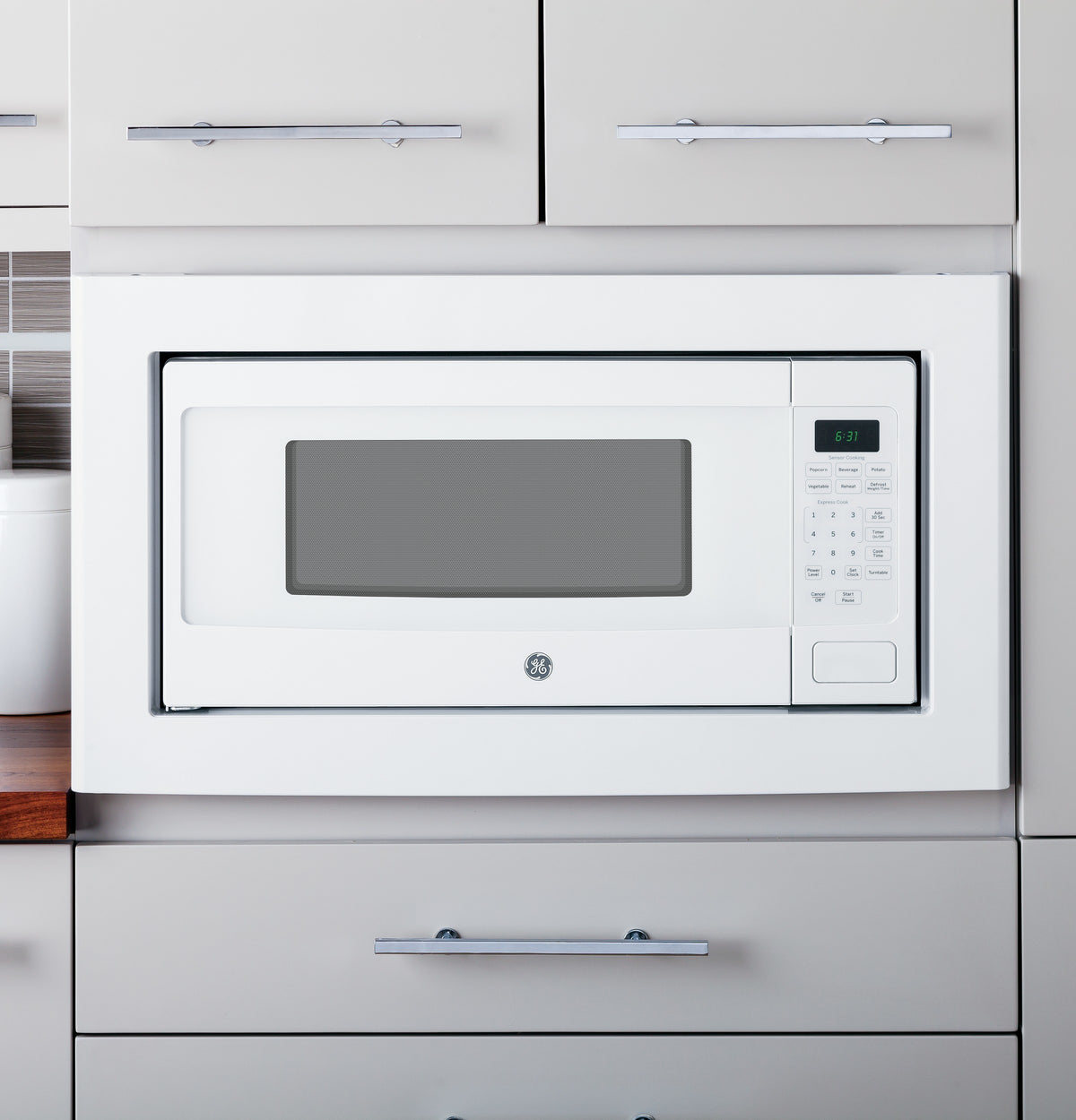 GE Profile Series 1.1 Cu. Ft. Countertop Microwave Oven (White)