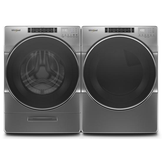 Whirlpool 5.0 cu. ft. Front Load Washer w/ Load & Go Dispenser (Chrome Shadow)