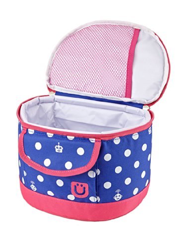 Zuca Sport Frame for Sport Insert Bags (Red) with Lunchbox (Polka Bots)