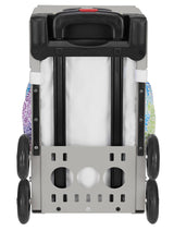 Zuca Rainbow Color Explosion Sport Insert Bag & Gray Frame with Flashing Wheels