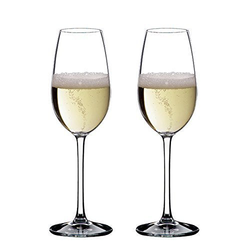 Riedel Ouverture Champagne Glass (4-Pack) with Wine Pourer and Polishing Cloth