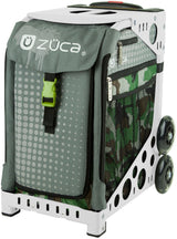 Zuca Paintball Insert Bag & Sport Frame (White) w/ Flashing Wheels