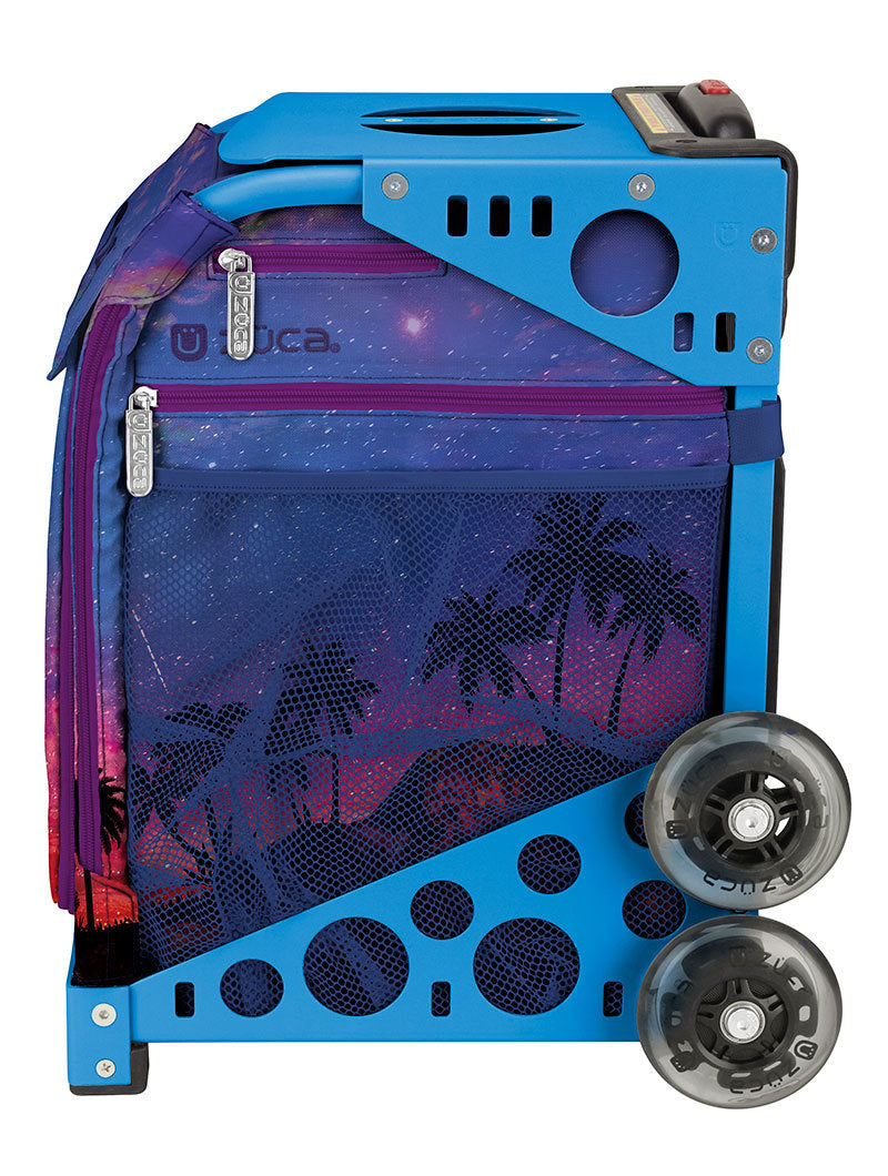 Zuca Island Life Sport Insert Bag & Frame (Blue) w/ Flashing Wheels