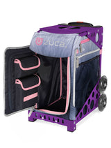 Zuca Ice Dreamz Lux Sport Insert Bag with Purple Frame and Packing Pouch Set