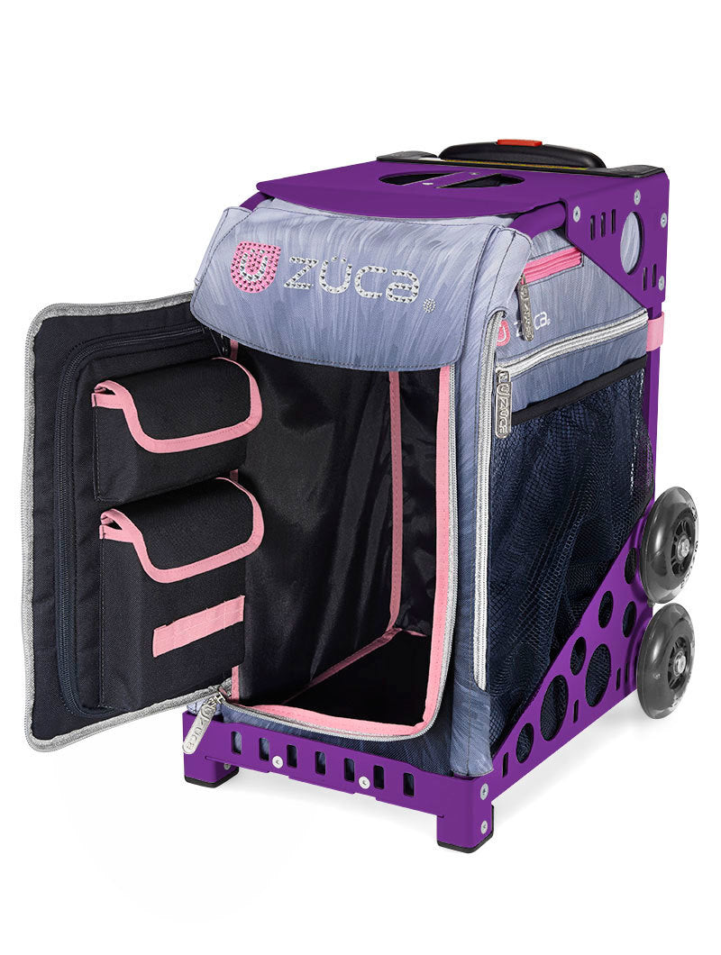 Zuca Ice Dreamz Lux Sport Insert Bag with Purple Frame and Packing Pouch Set