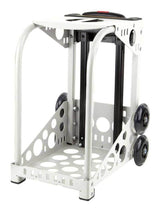 Zuca Sport Obsidian Insert Bag & White Frame with Flashing Wheels