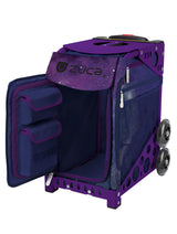 Zuca Fairy Dust Sport Insert Bag and Purple Frame with Flashing Wheels